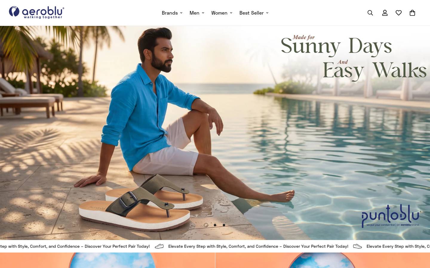 aeroblu.in homepage screenshot