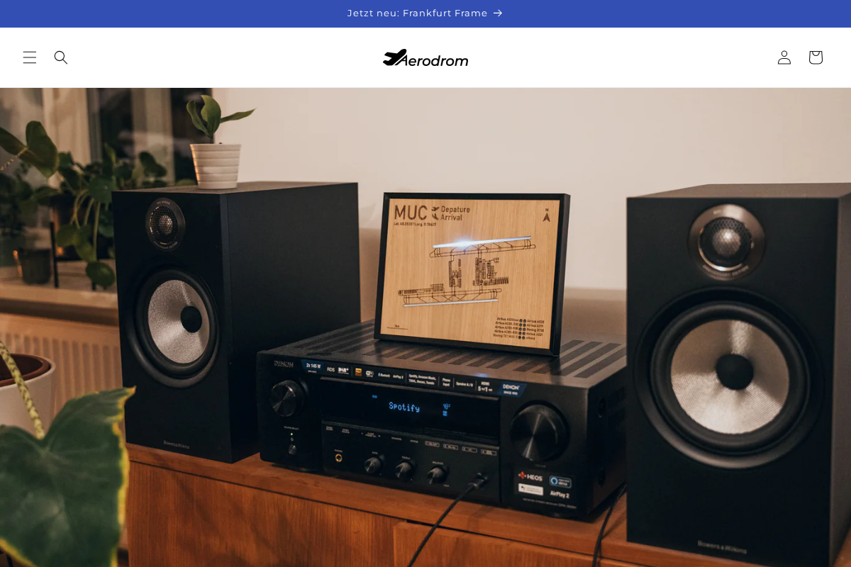 Aerodrom homepage screenshot