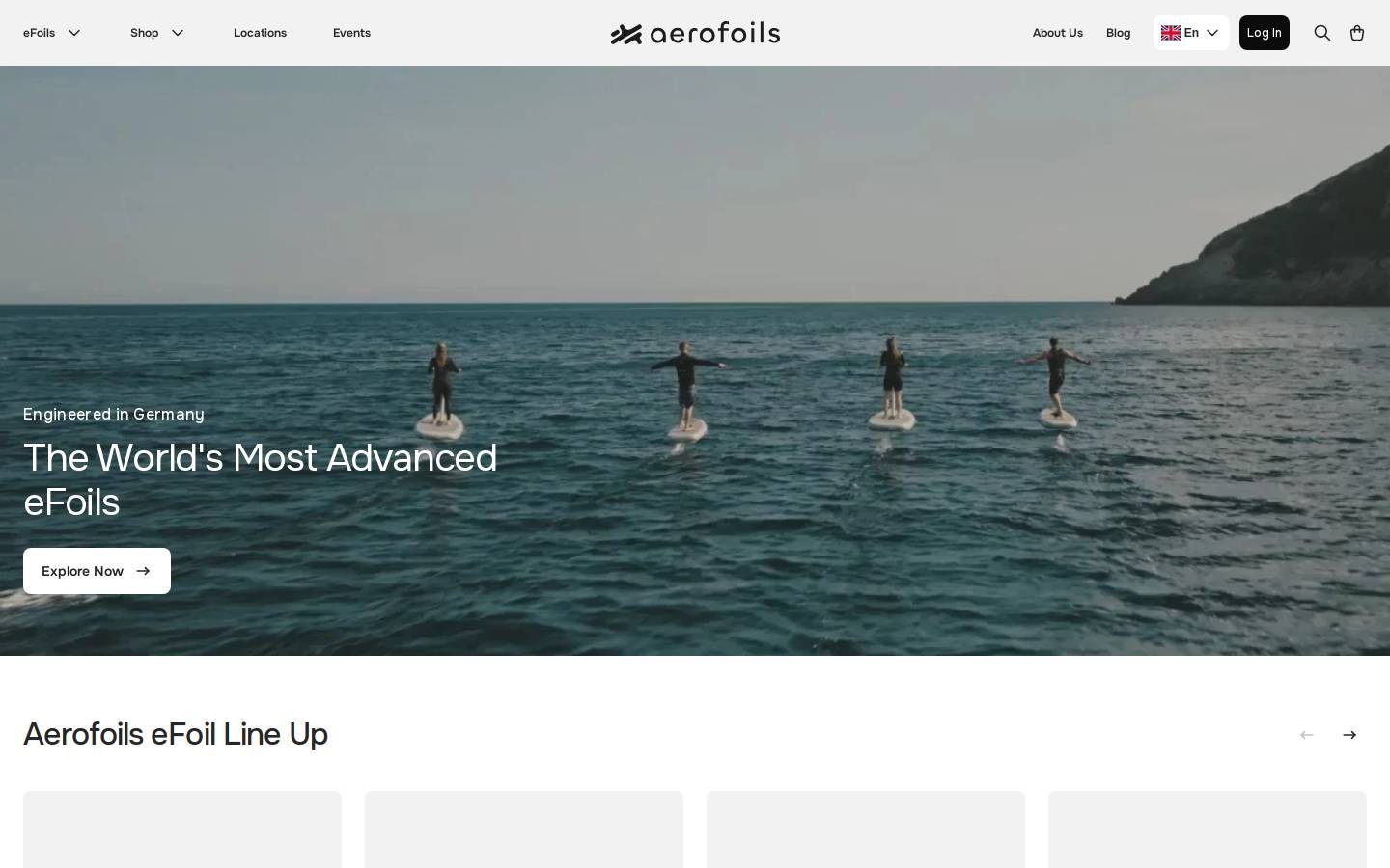 aerofoils.de homepage screenshot