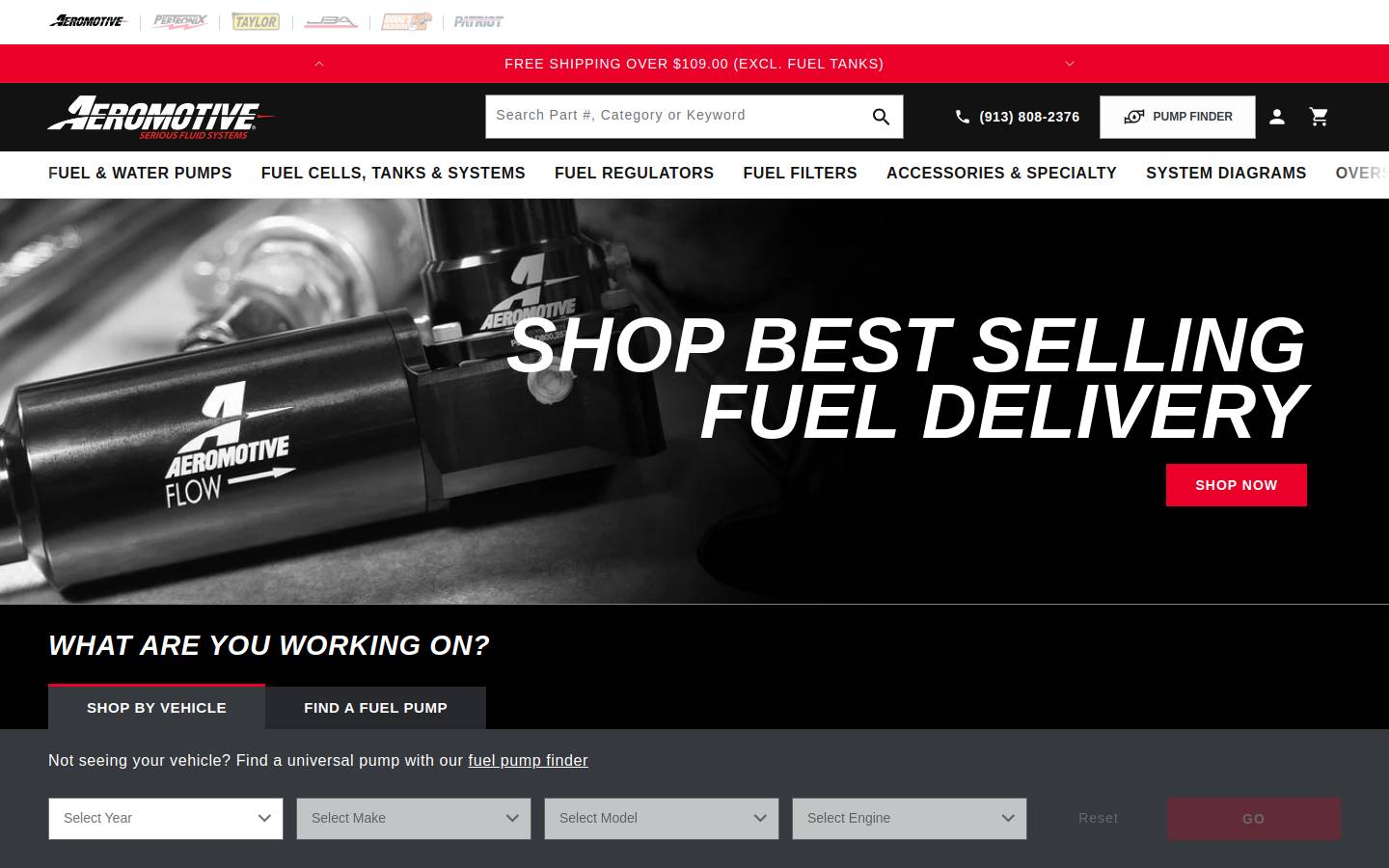 aeromotiveinc.com homepage screenshot