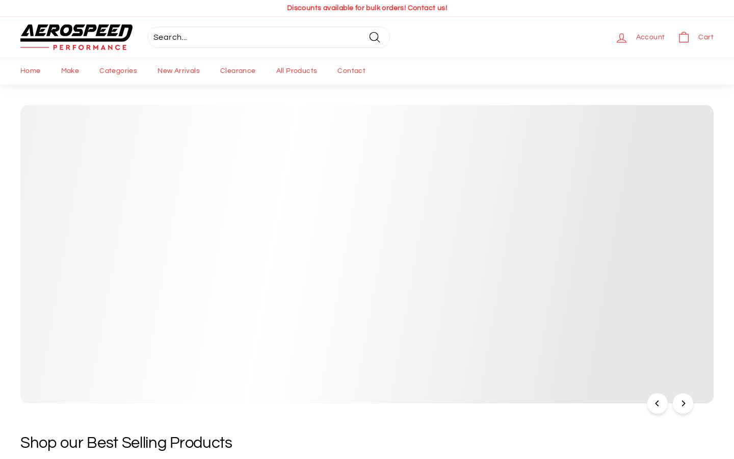 aerospeedperformance.com homepage screenshot