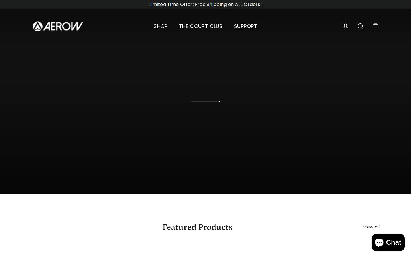 aerowsports.com homepage screenshot