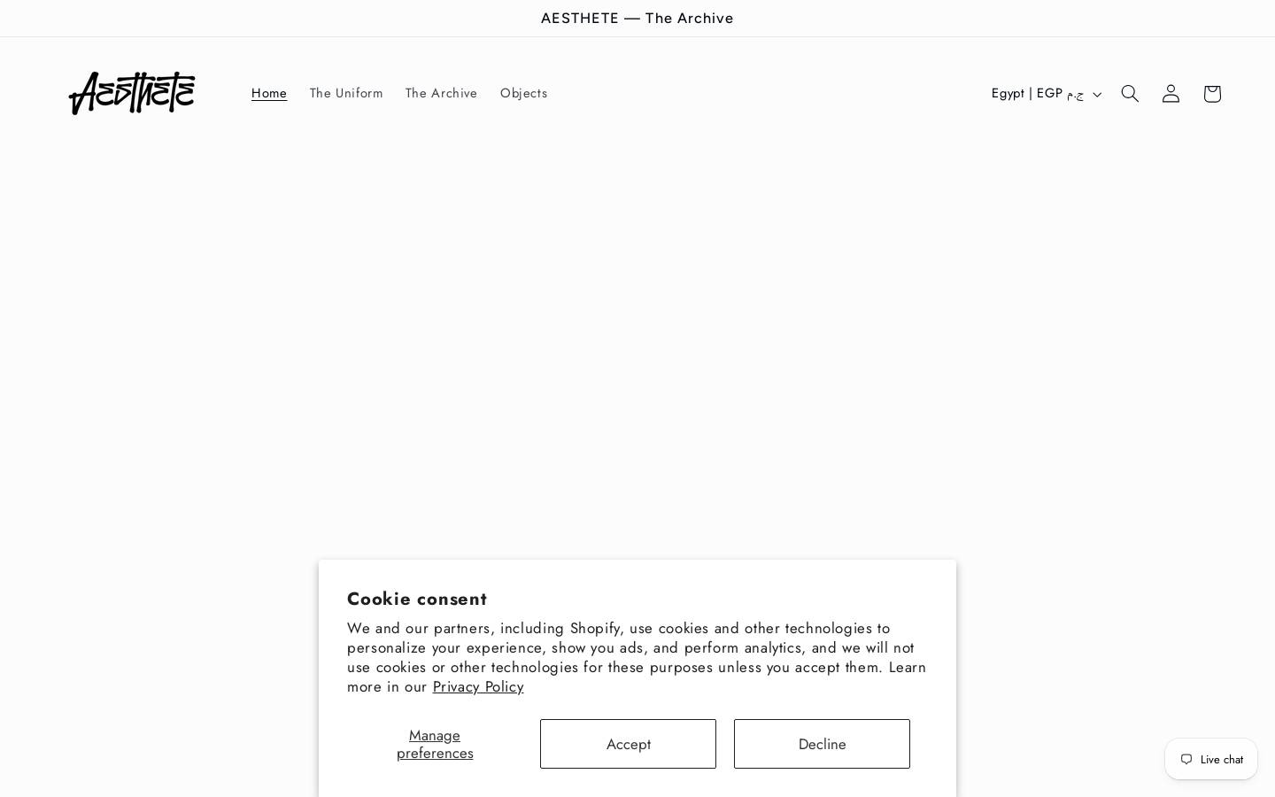 aesthetewear.co homepage screenshot