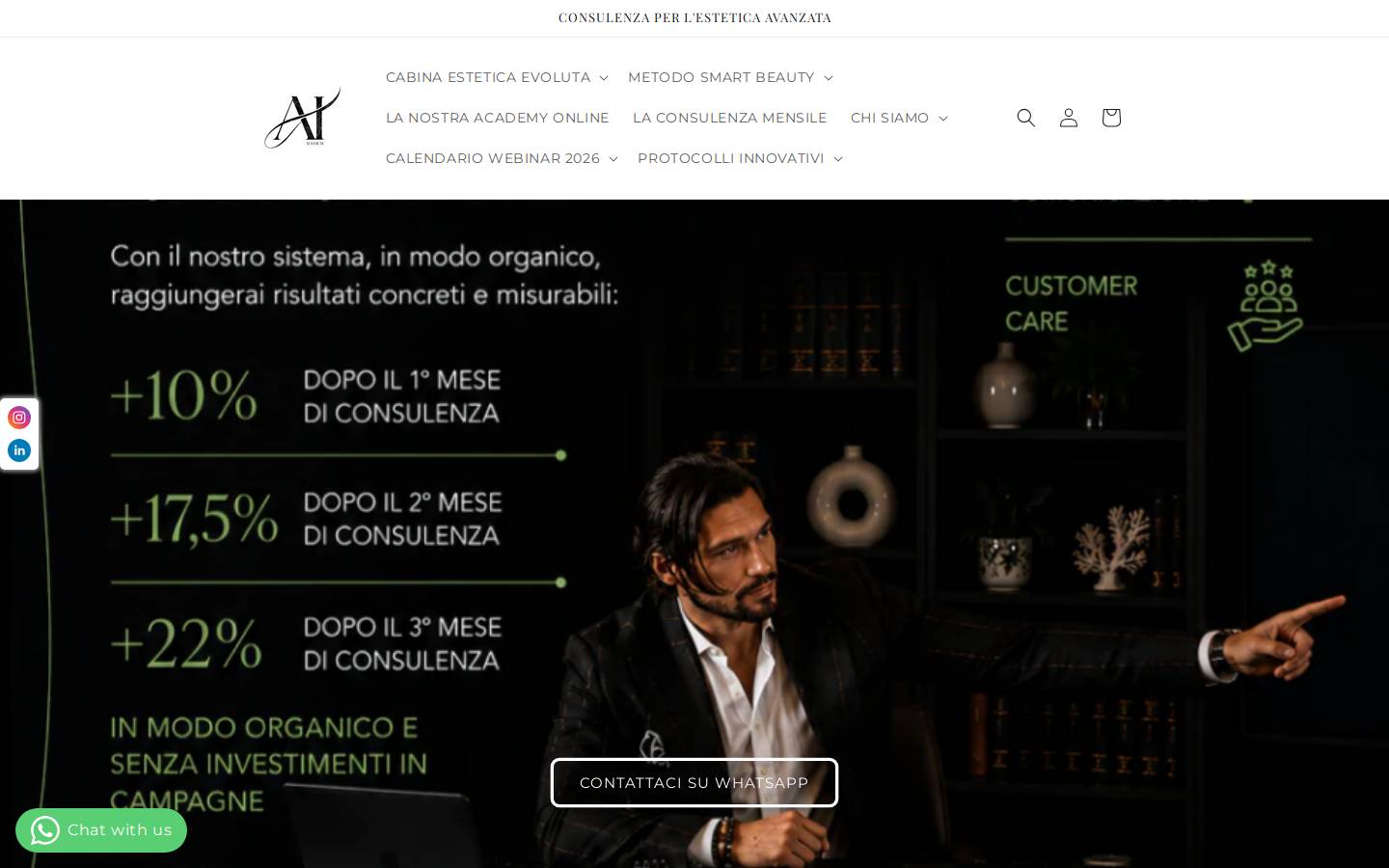 aesthetic-intelligence.it homepage screenshot