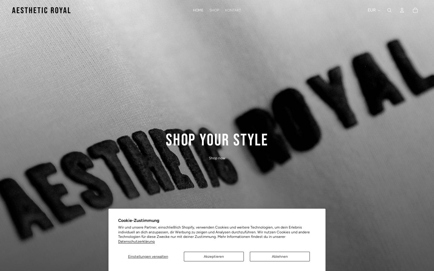 aestheticroyal.de homepage screenshot