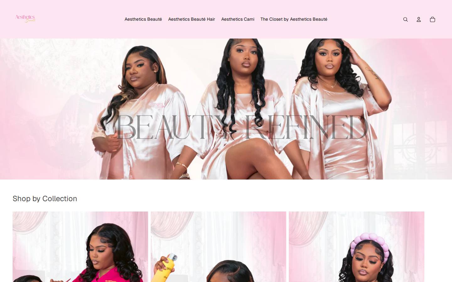aestheticsbeaute.com homepage screenshot
