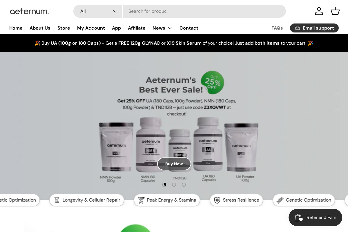 The Aeternum Company homepage screenshot