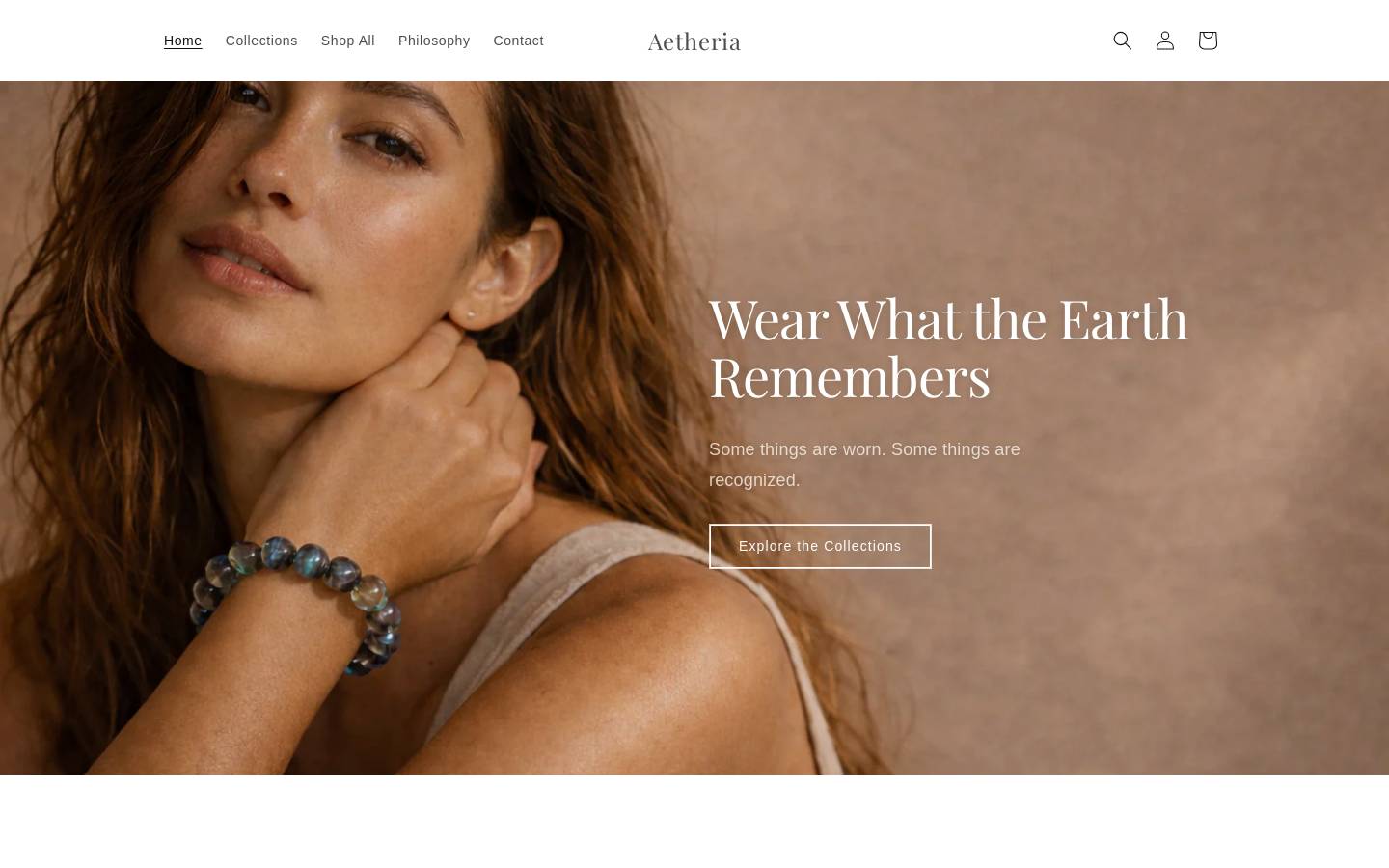 aetheriaspirit.com homepage screenshot