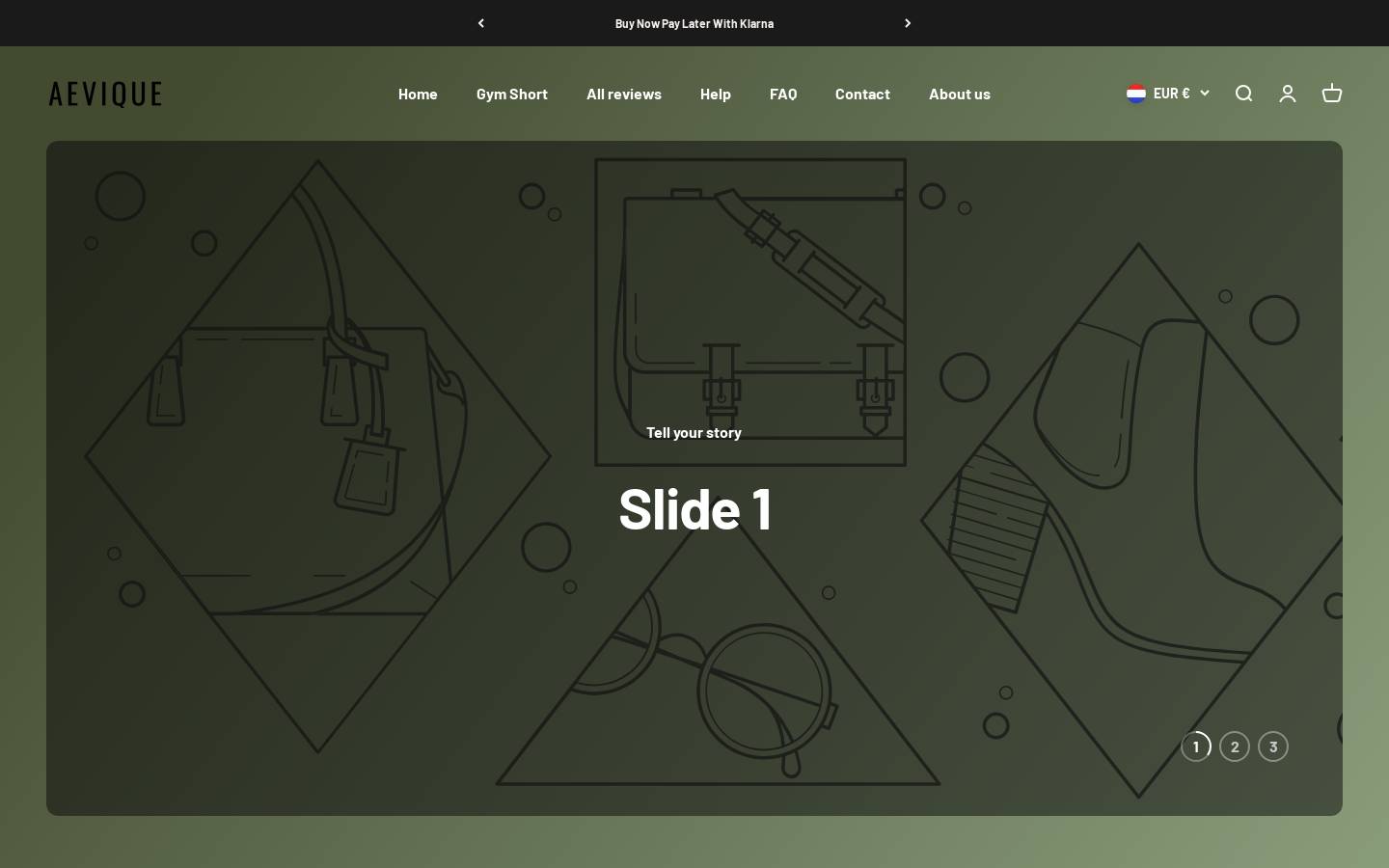 aevique.shop homepage screenshot