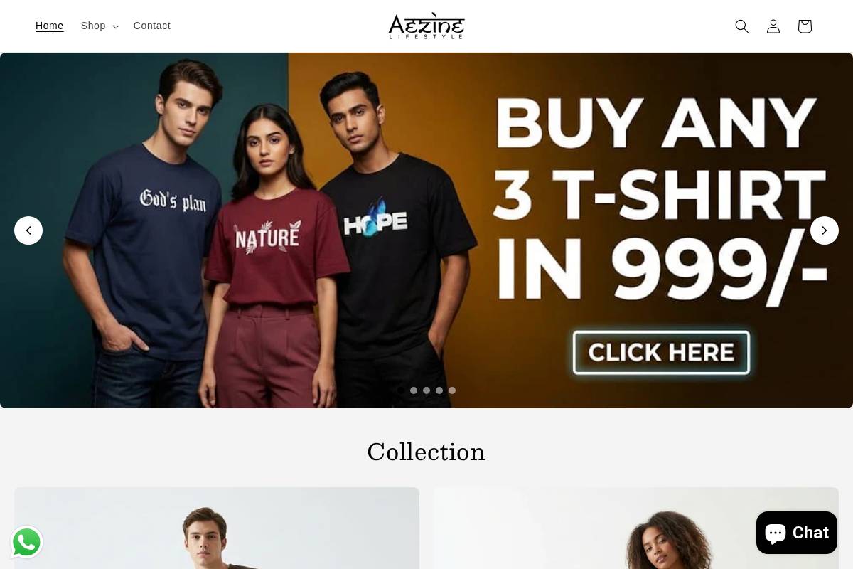 aezinelifestyle.com homepage screenshot