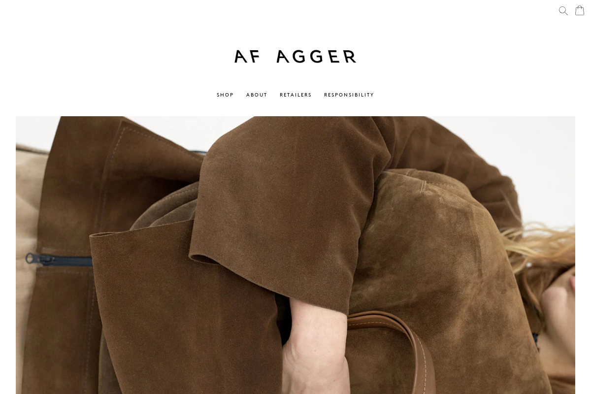 AF Agger homepage screenshot