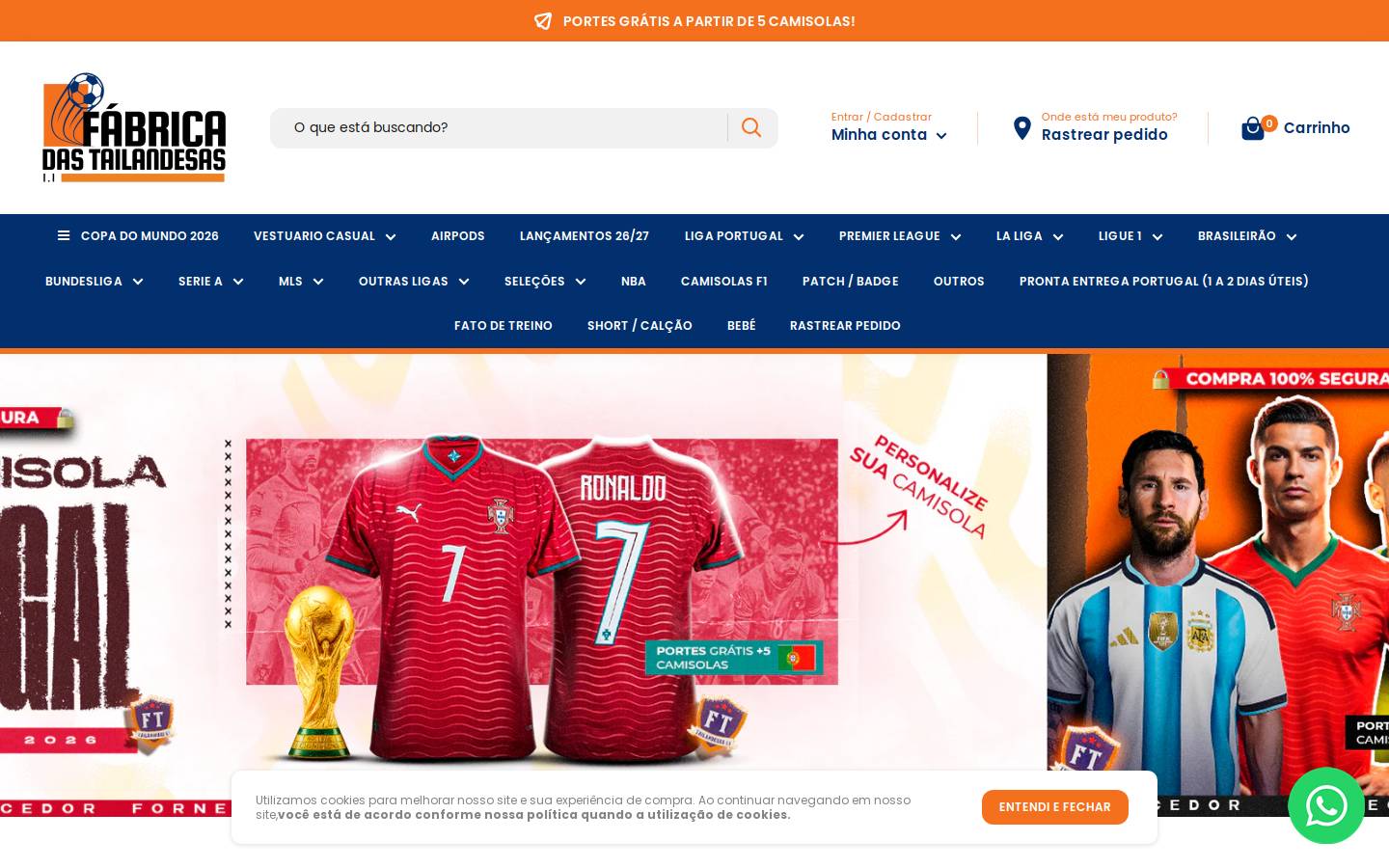 afabricadastailandesas.com homepage screenshot