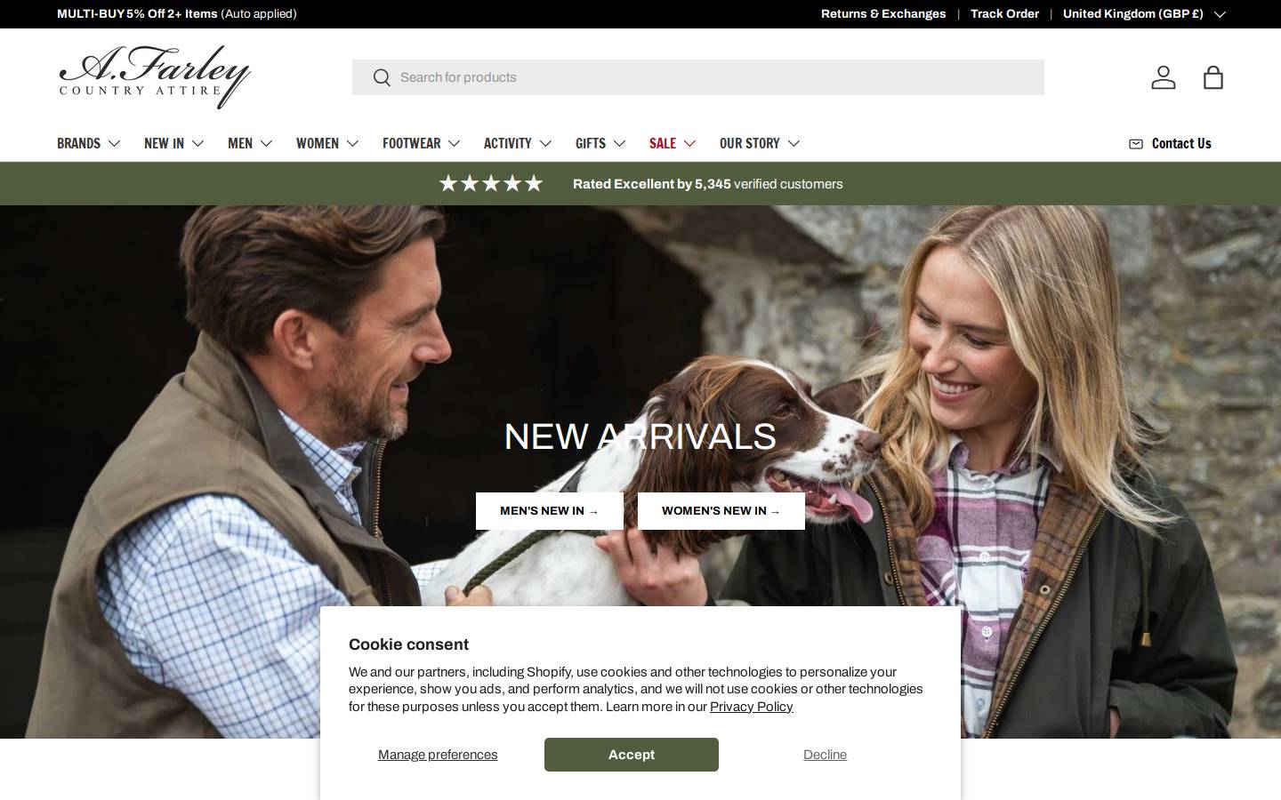 Afarley homepage screenshot