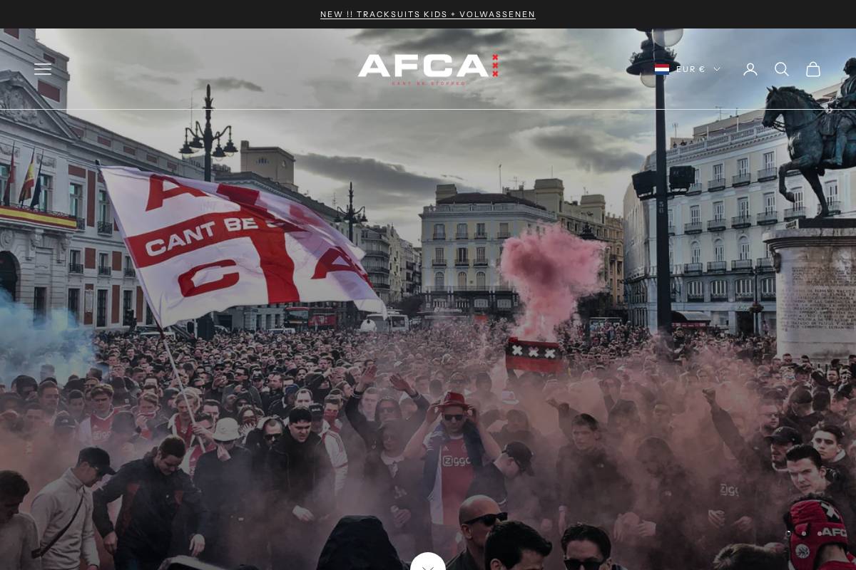 afca.nl homepage screenshot
