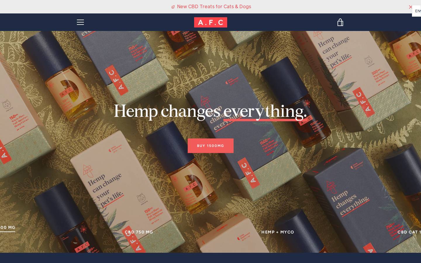 afcannabis.com homepage screenshot