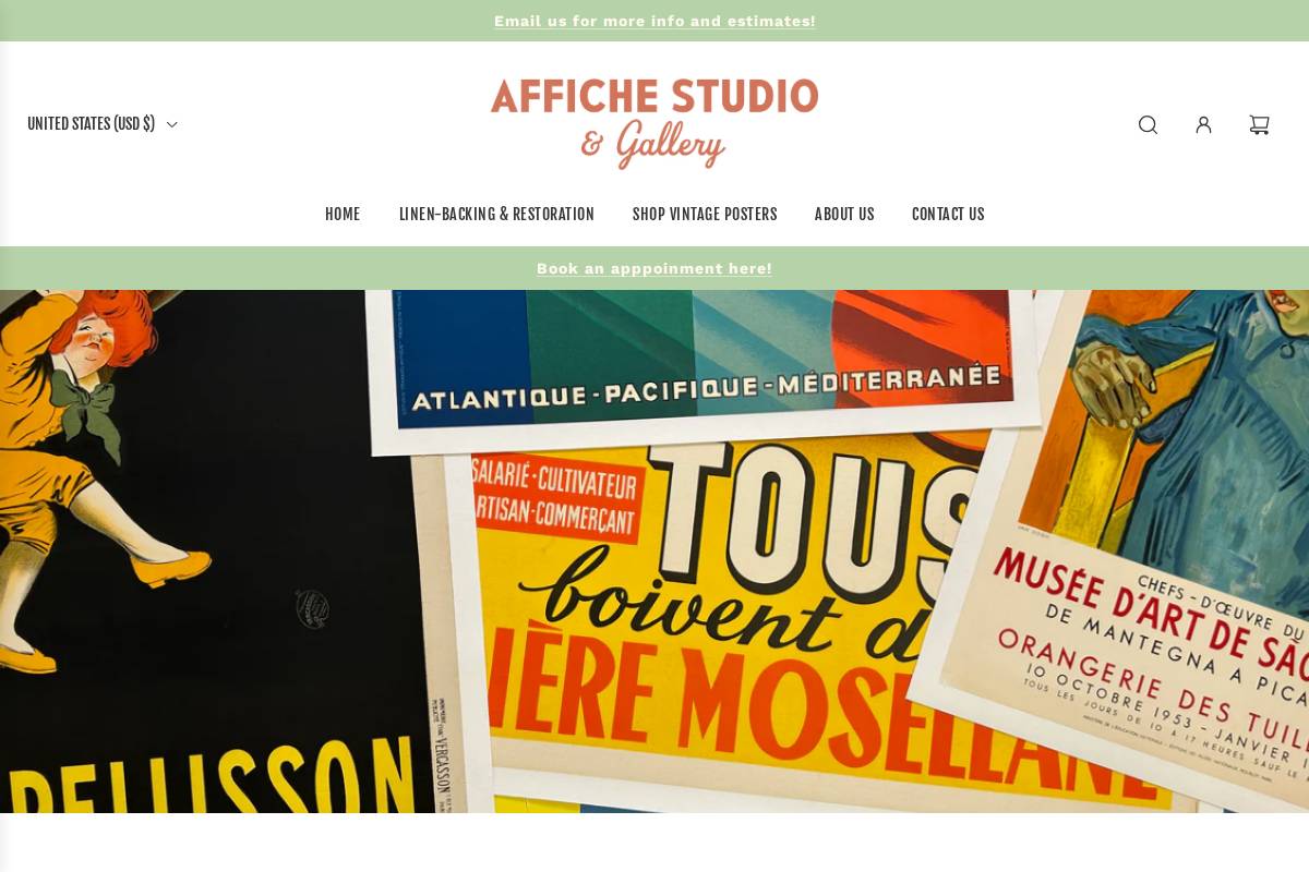 affichestudio.com homepage screenshot