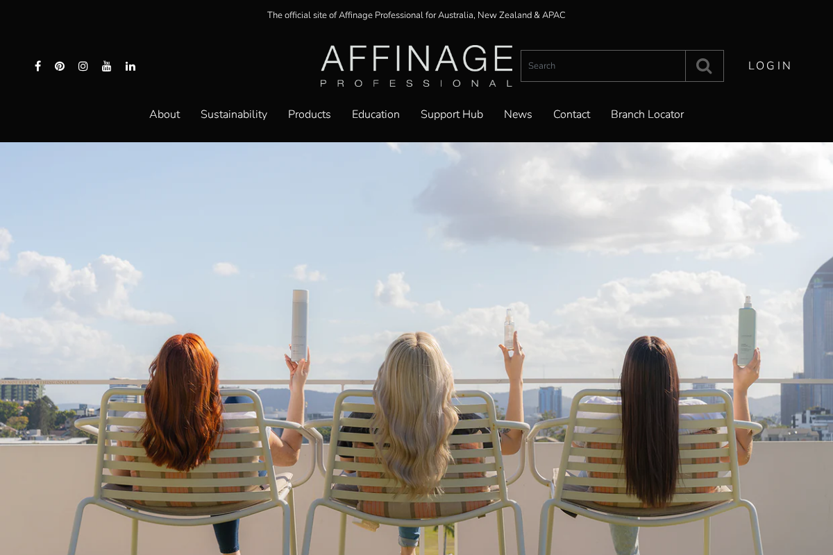 Affinage Professional homepage screenshot