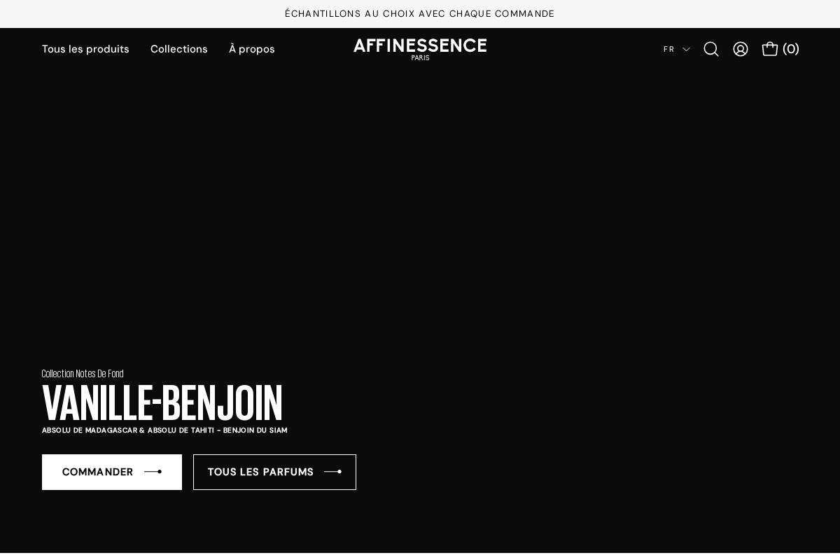 affinessence.com homepage screenshot