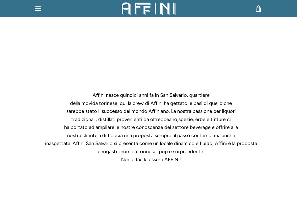 Affini homepage screenshot