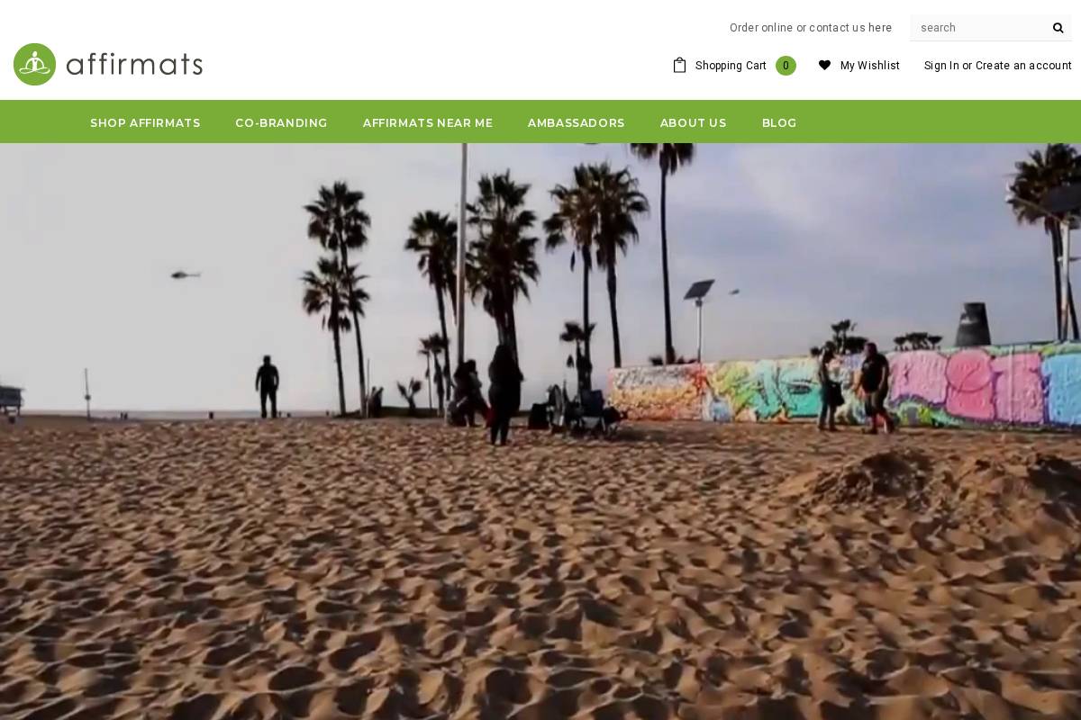 affirmats.com homepage screenshot