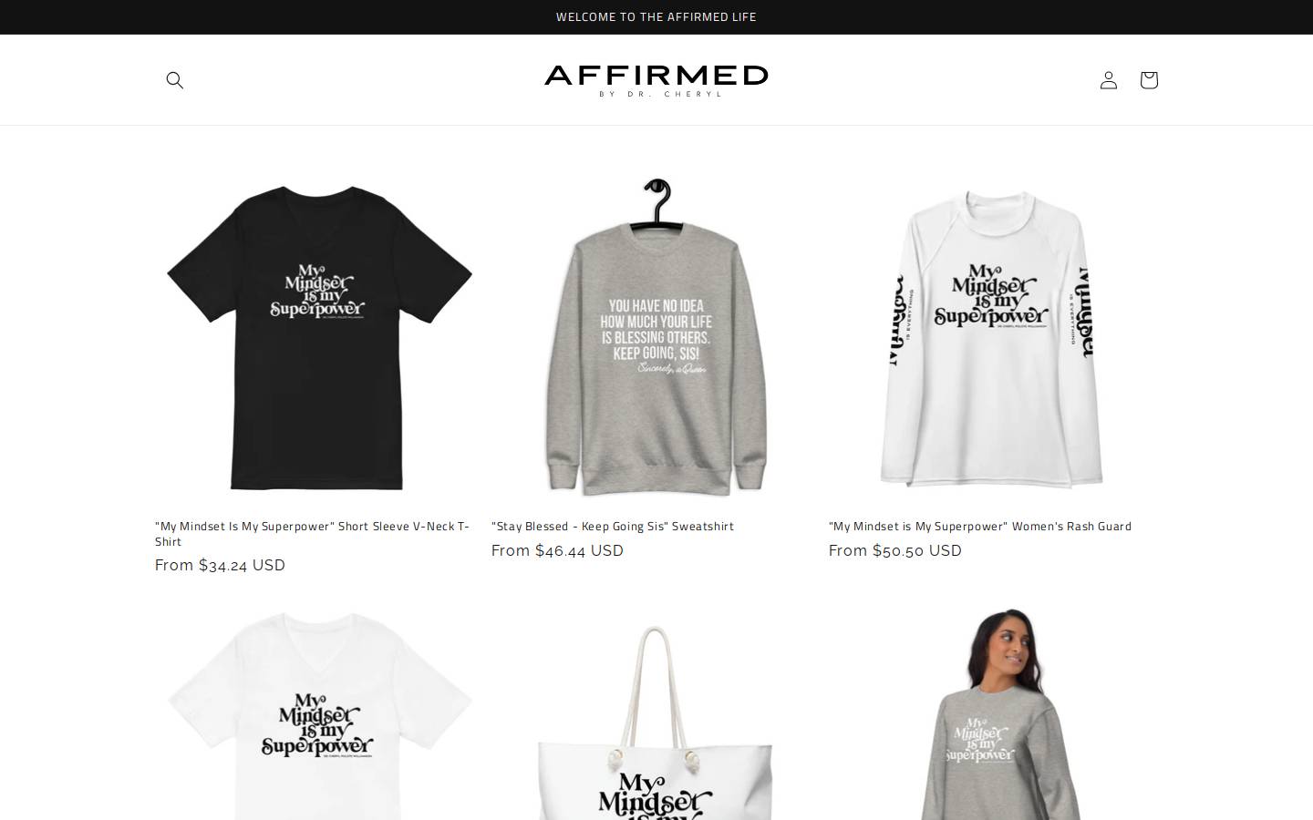 affirmedbydrcheryl.com homepage screenshot