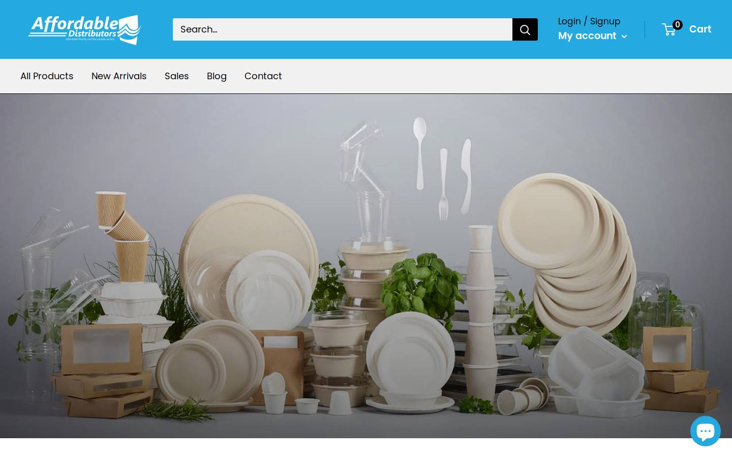 affordabledistributors.com homepage screenshot