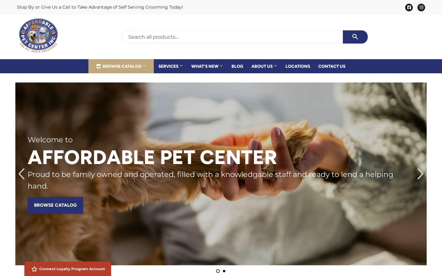 affordablepetcenterinc.com homepage screenshot