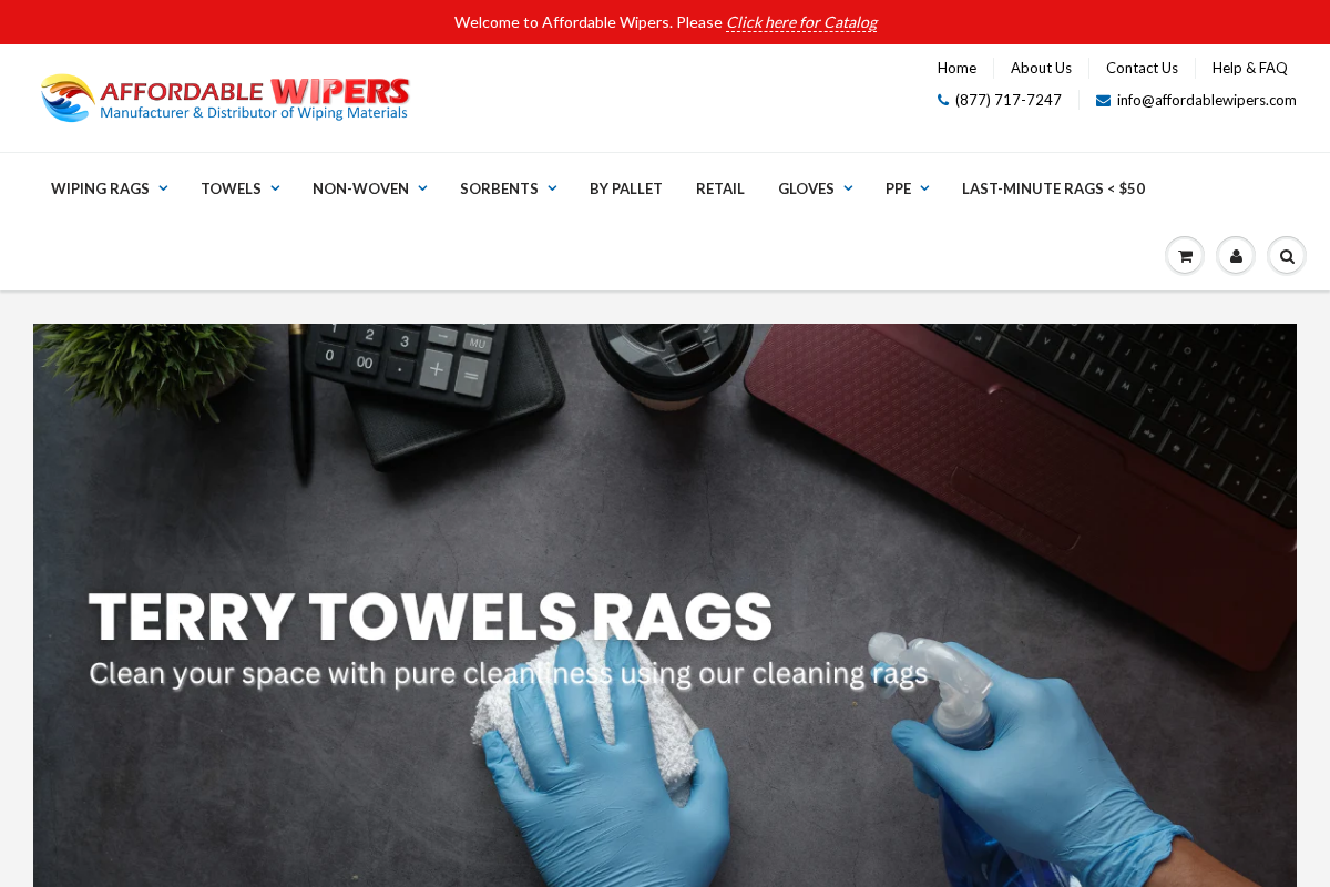 Affordable Wipers homepage screenshot