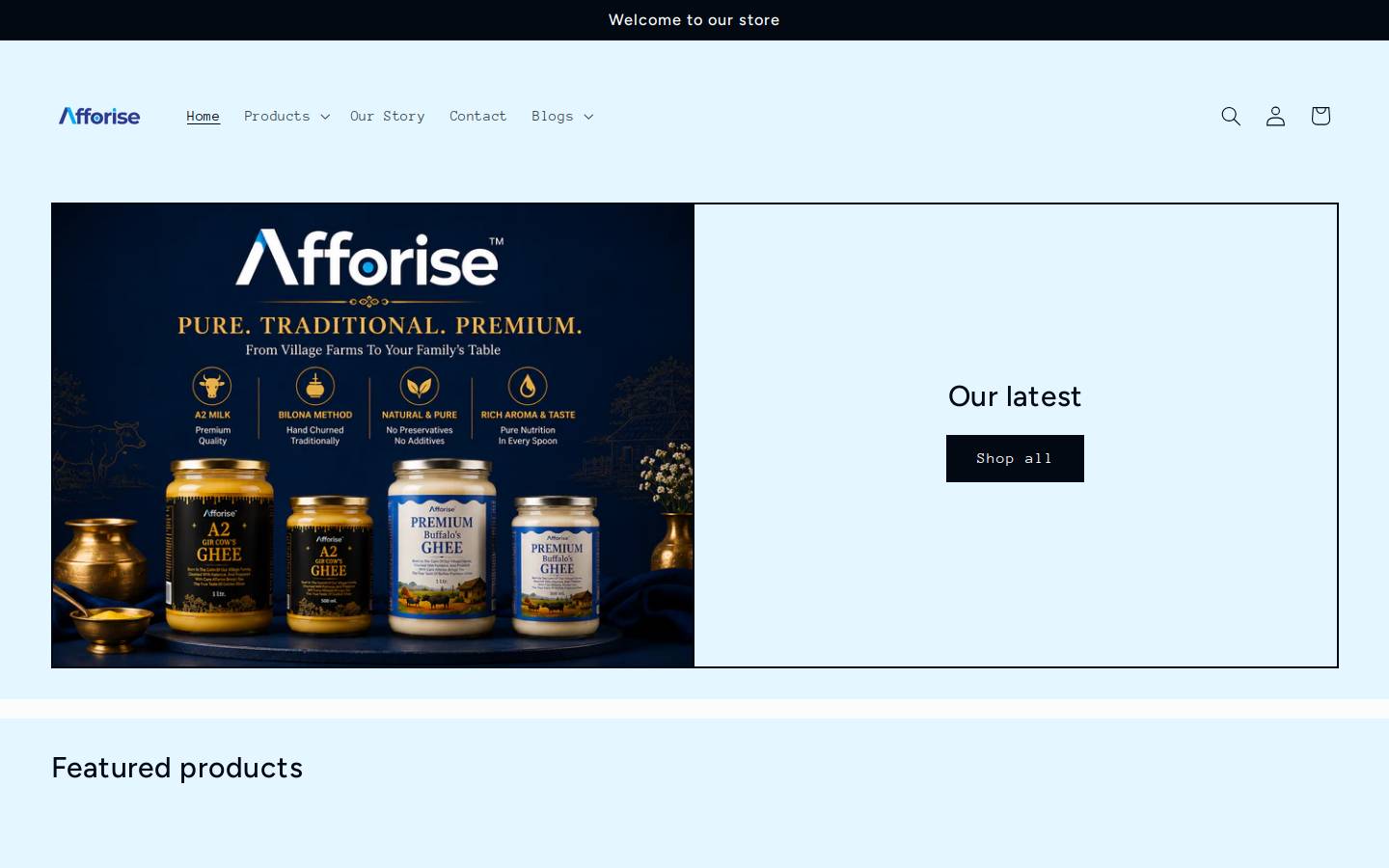 afforise.com homepage screenshot