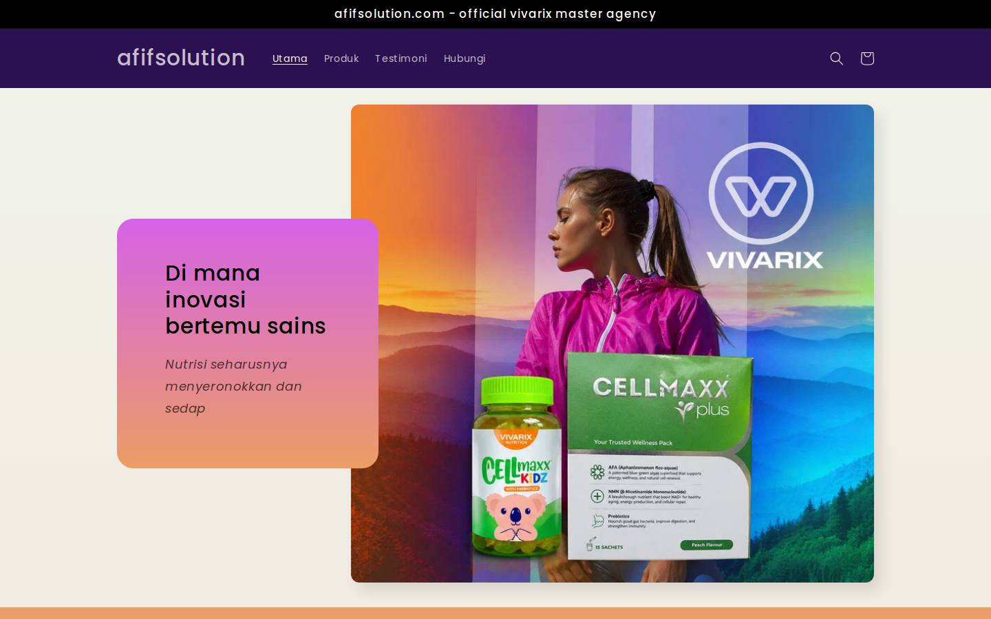 afifsolution.com homepage screenshot