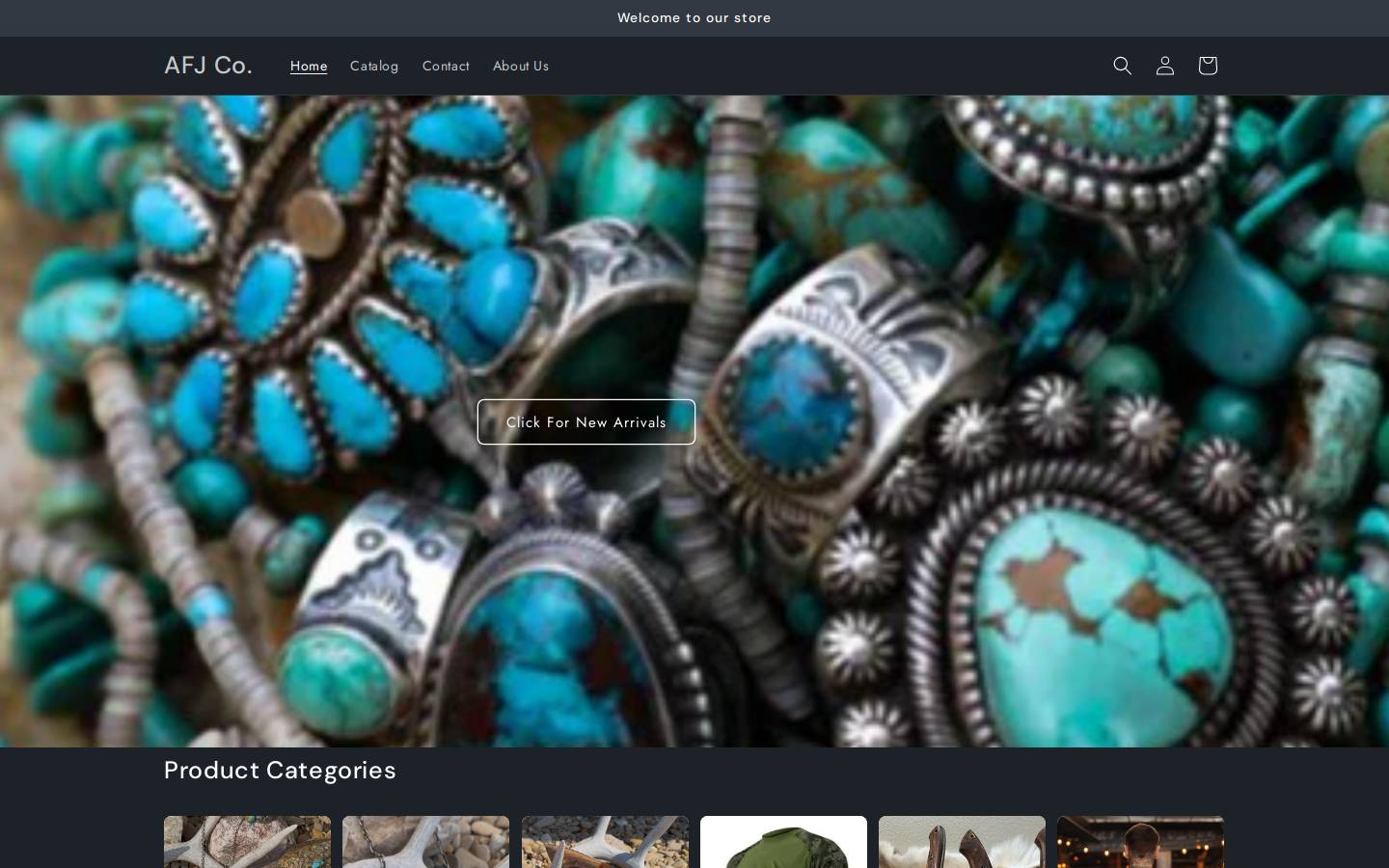 afjcustoms.com homepage screenshot