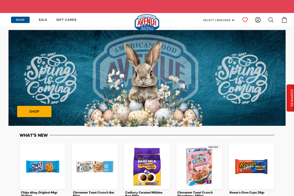 American Food Ave homepage screenshot