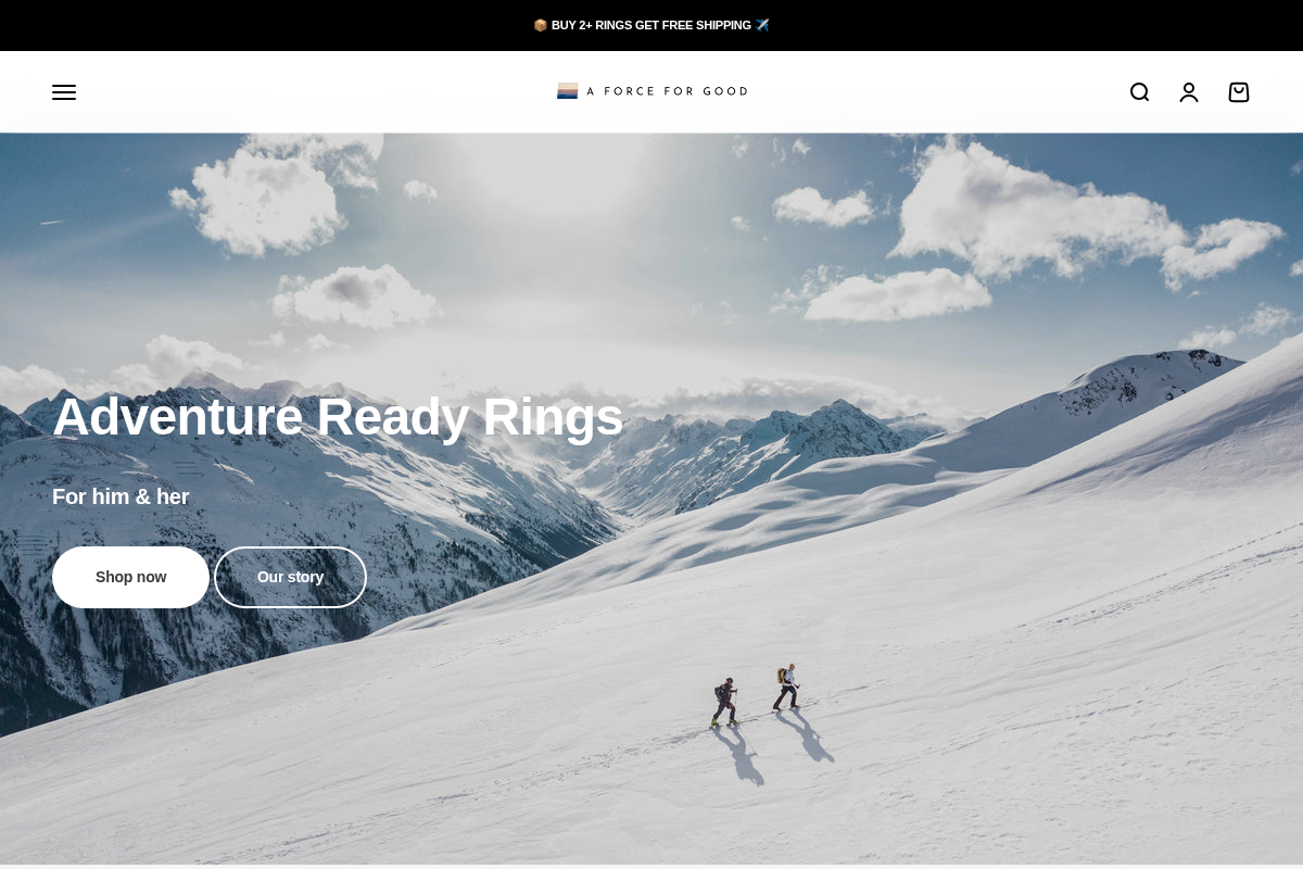 Aforceforgood homepage screenshot