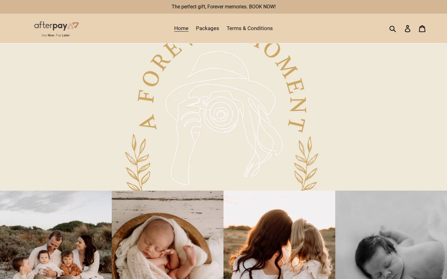 aforevermoment.com.au homepage screenshot