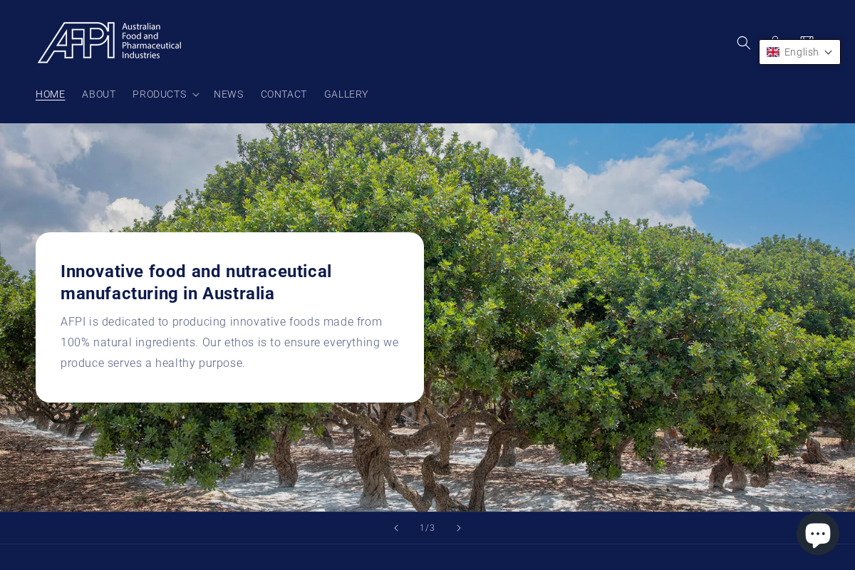 AFPIShop homepage screenshot