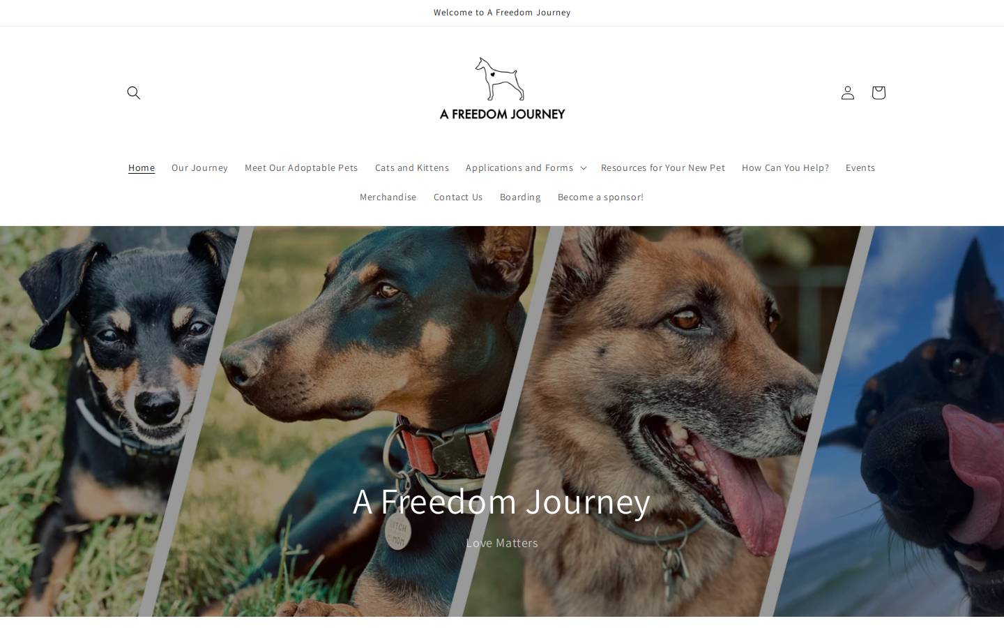 afreedomjourney.com homepage screenshot
