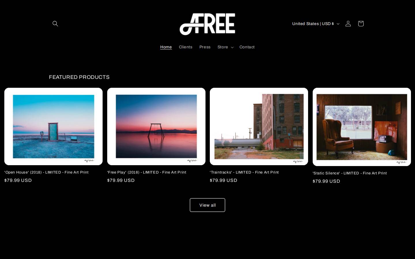 afreefilms.com homepage screenshot