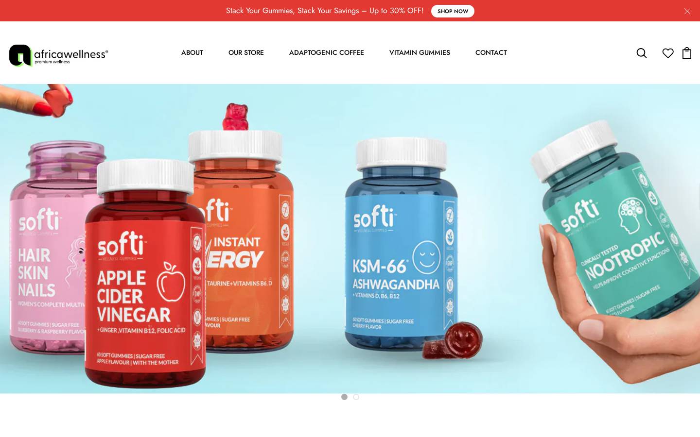 africa-wellness.com homepage screenshot