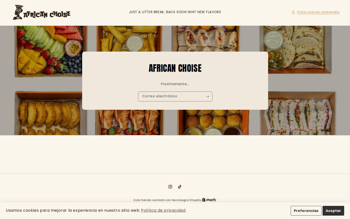 africanchoise.com homepage screenshot