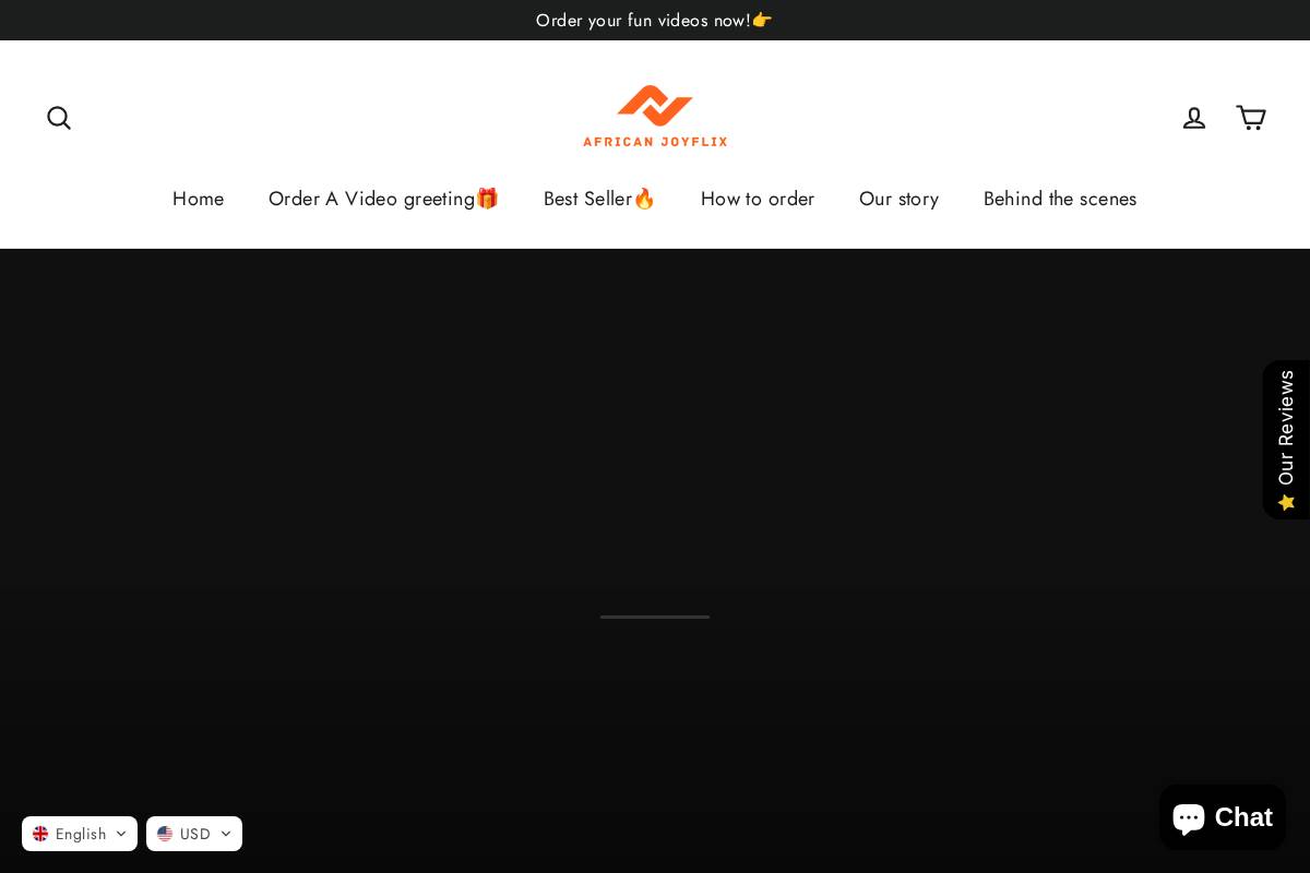 Africanjoyflix homepage screenshot