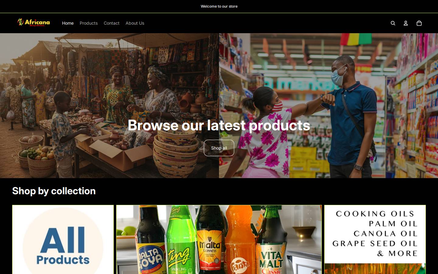 africanshop.online homepage screenshot