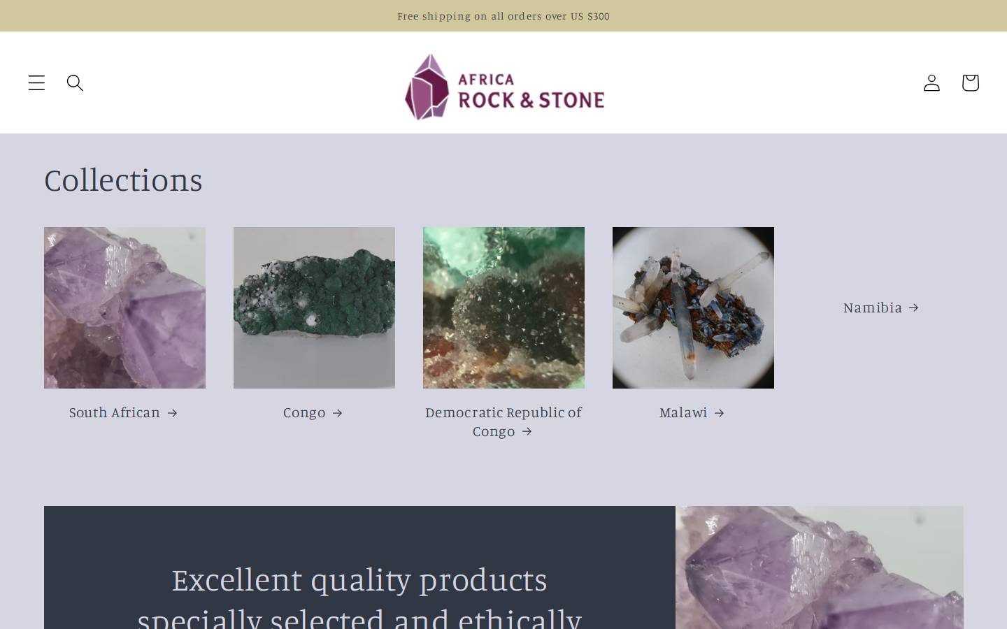 africarockandstone.com homepage screenshot