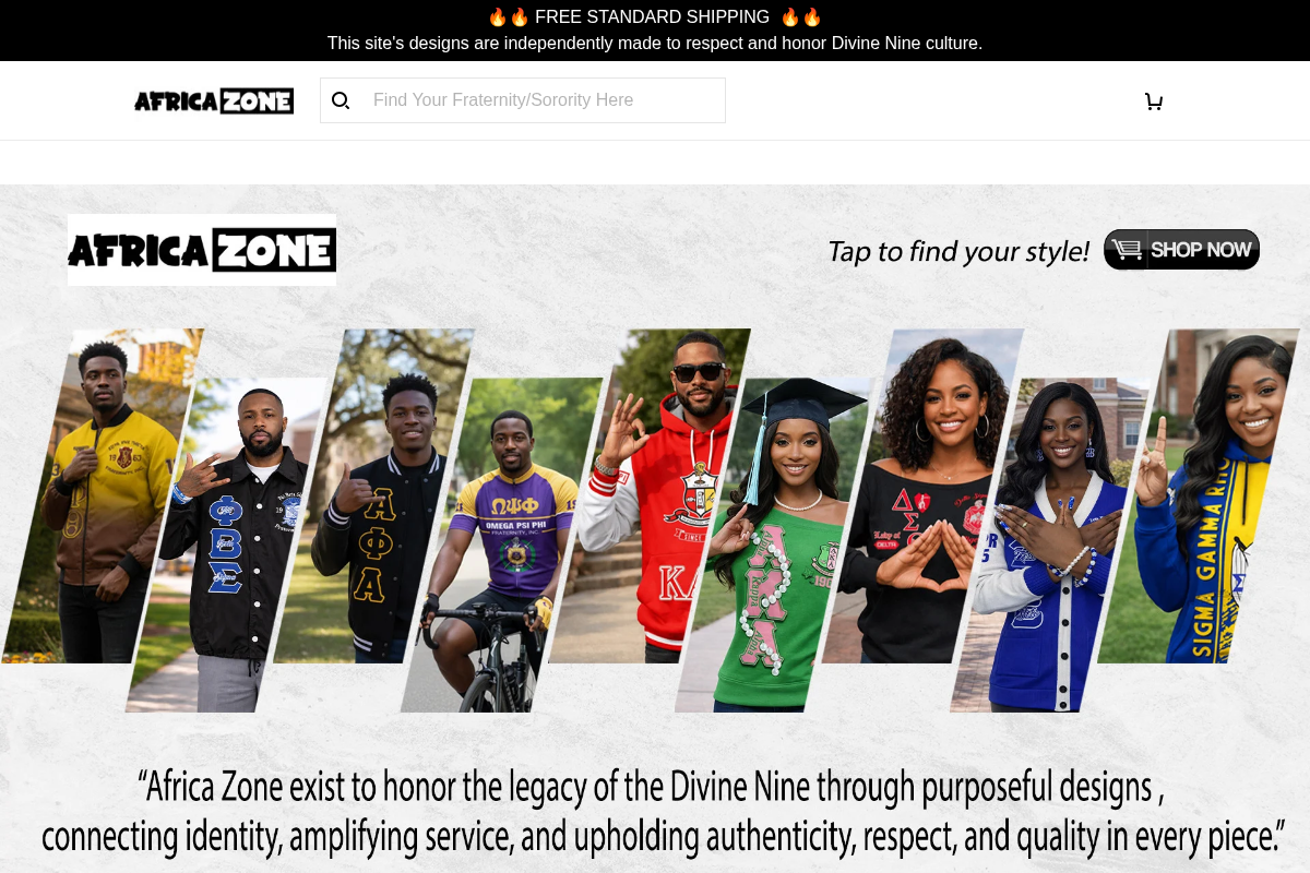 africazone.store homepage screenshot