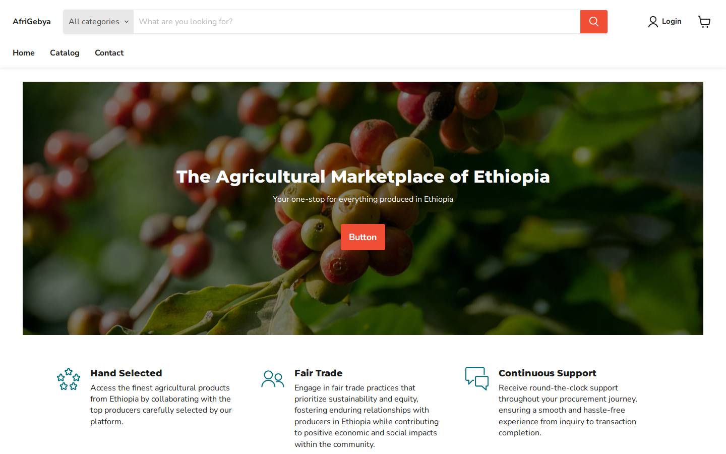 afrigebeya.com homepage screenshot