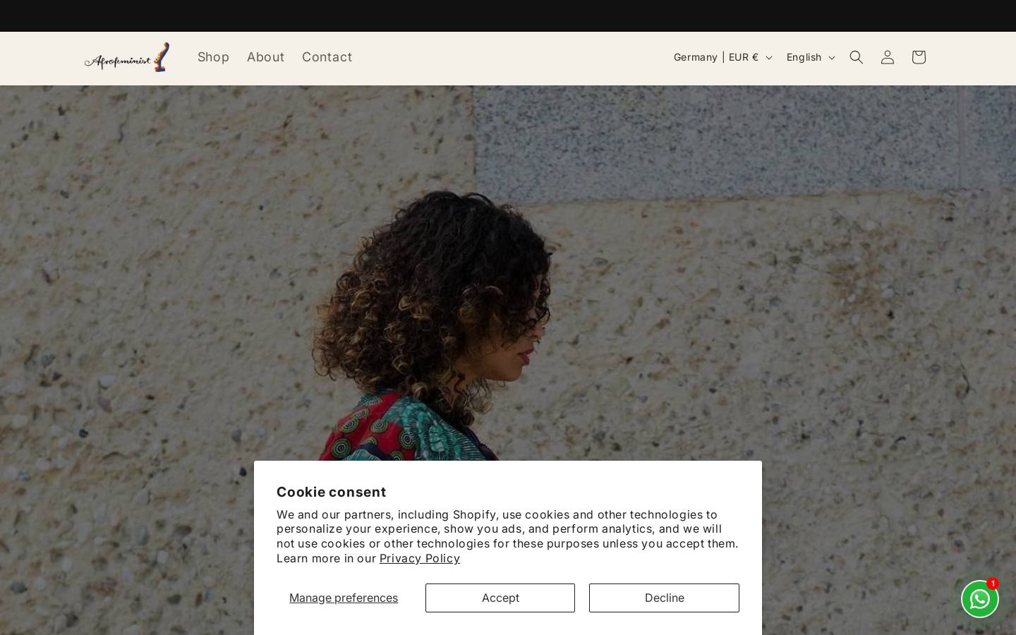 afrofeminist.com homepage screenshot