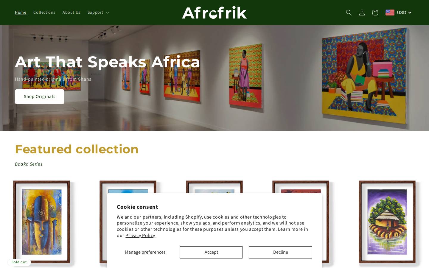 afrofrik.com homepage screenshot