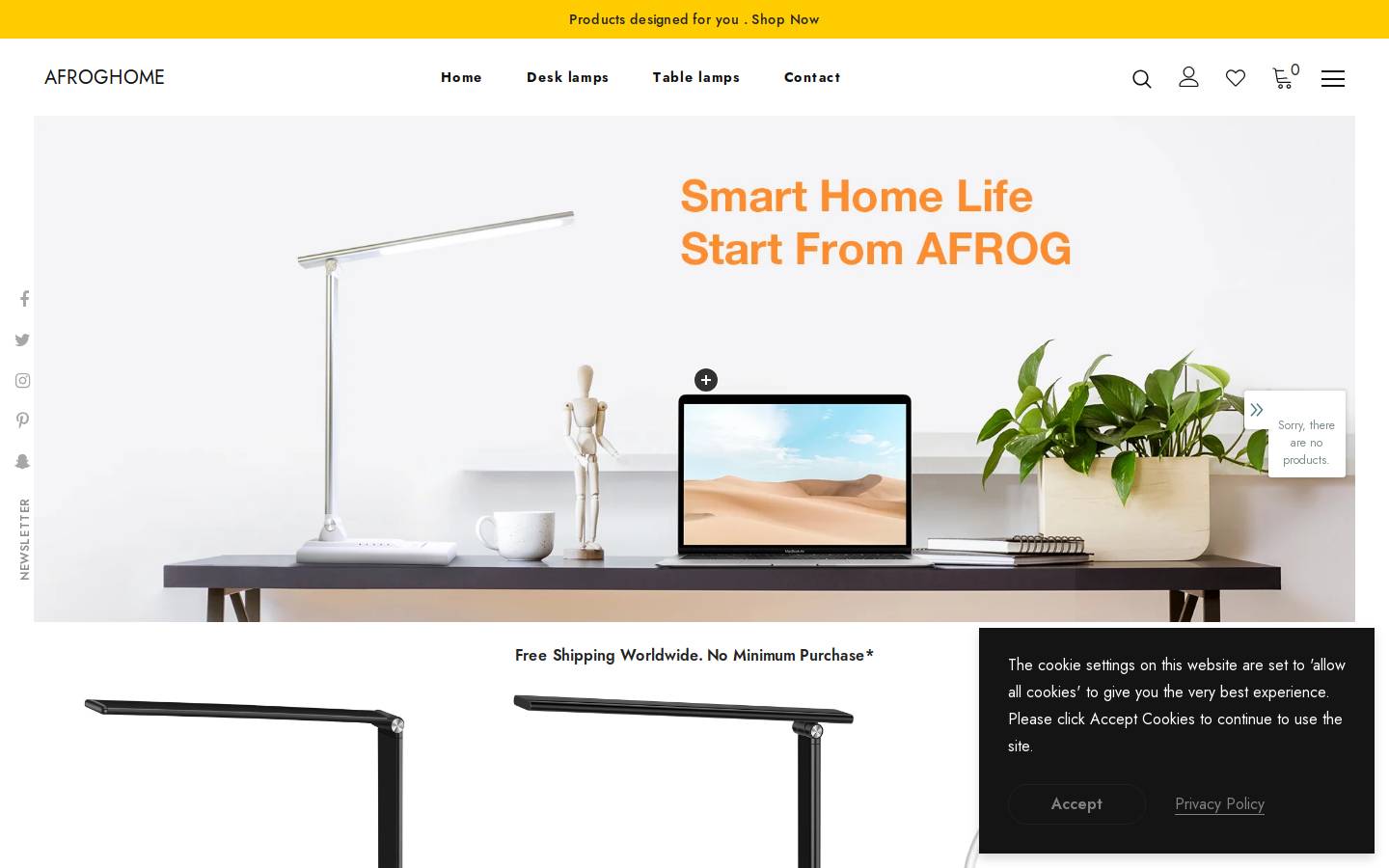 afroghome.com homepage screenshot