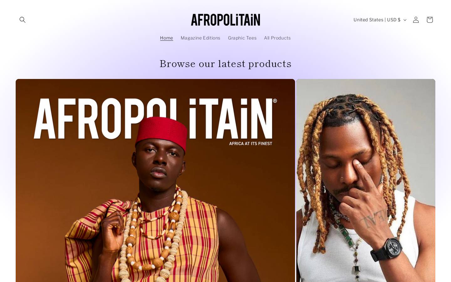 afropoli.com homepage screenshot