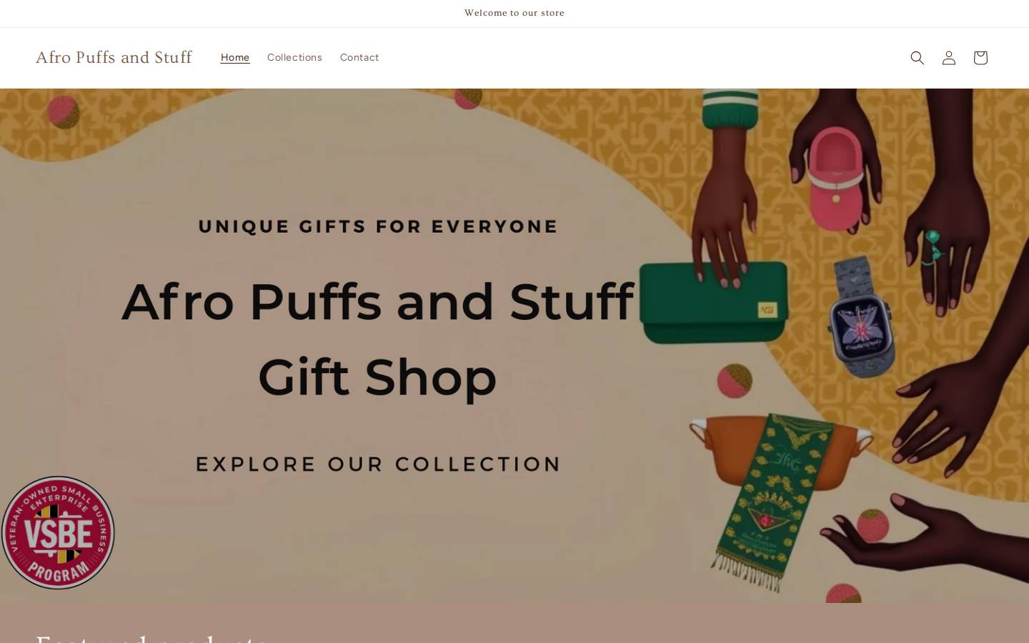 afropuffsandstuff.com homepage screenshot