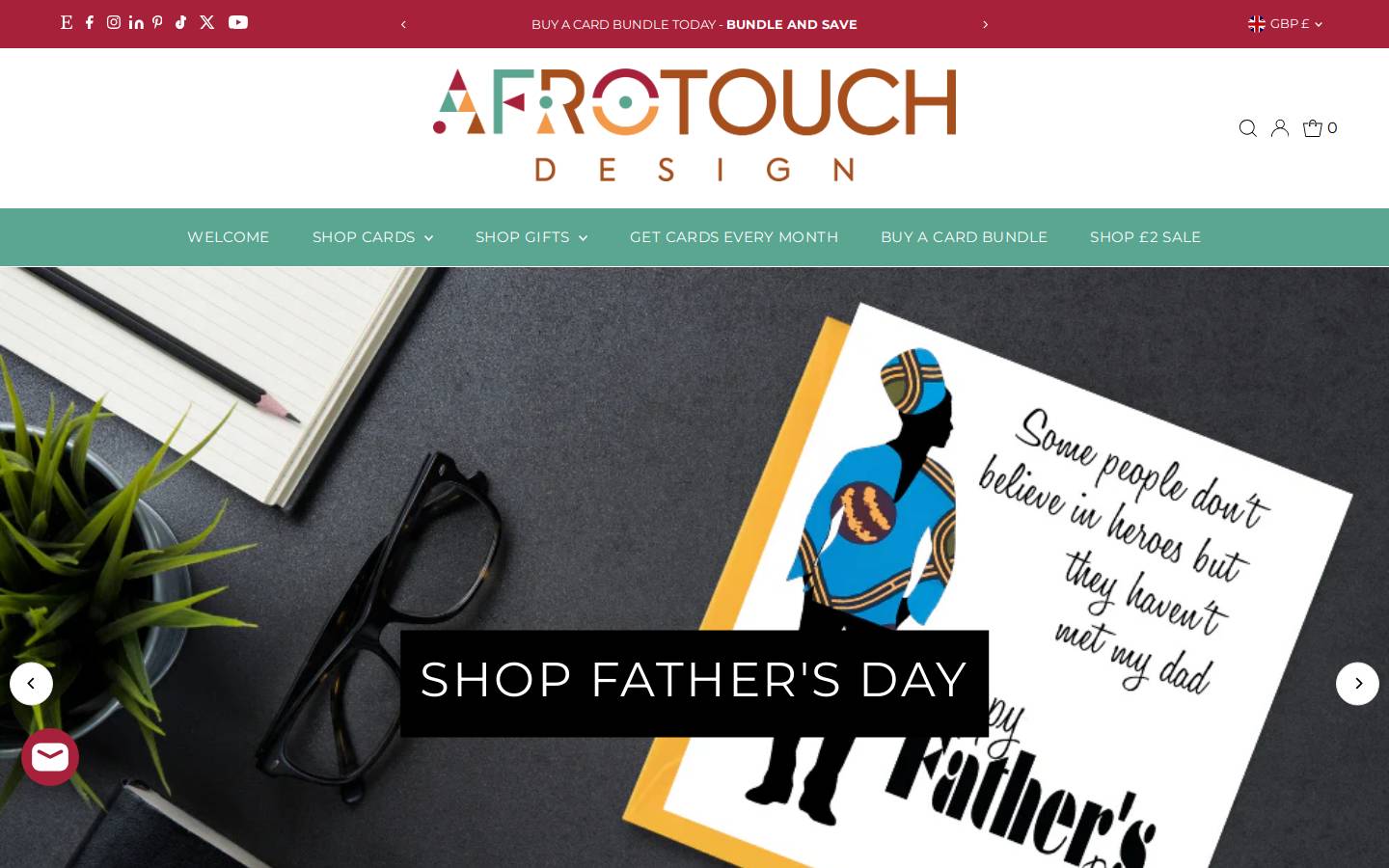 afrotouch.design homepage screenshot